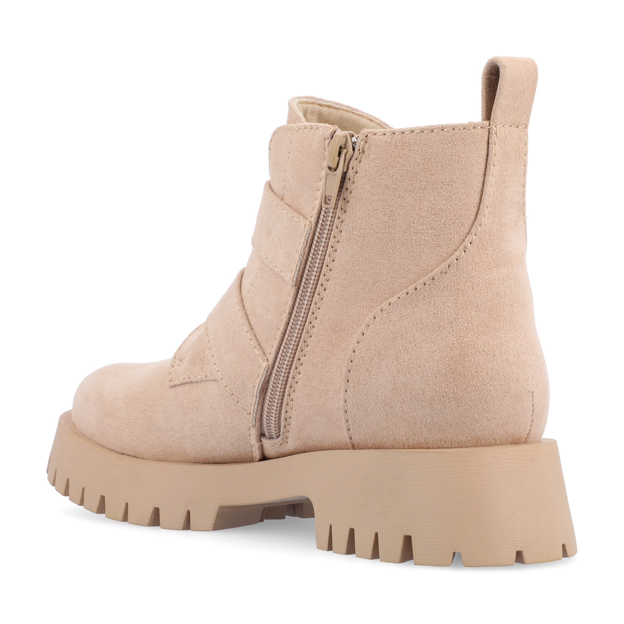 Journee Womens Maebry Treaded Outsole Round Toe Booties