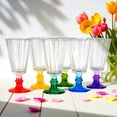 thumbnail image 2 of STP GOODS Vintage Style Shot Glass Set of 6 pcs 1.7 fl oz (50 ml) Lafitnik Clear Shot Glasses with Stem for Whiskey Vodka Tequila Sherry Glasses Glass Barware, Multicolor, 2 of 12