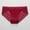 Wine, variant on Bwndum Womens Lace Briefs No Show Underwear Breathable Nylon Spandex Mid Rise Seamless Waistband Pink,Size M