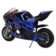 thumbnail image 4 of MotoTec 49cc 2-Stroke Gas Powered Pocket Bike Mini Motorcycle GT Blue, 4 of 4