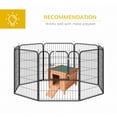 thumbnail image 6 of PRZL Small Wooden Rabbit Hutch Bunny Cage Guinea Pig Cage Duck House Dog House with Openable & Waterproof Roof, Natural, 6 of 18