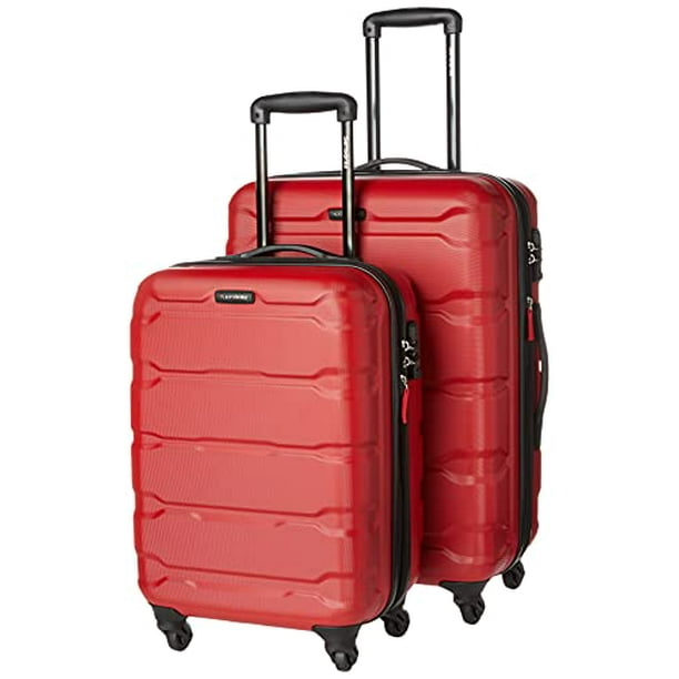 Samsonite Omni PC Hardside Expandable Luggage with Spinner Wheels, Red