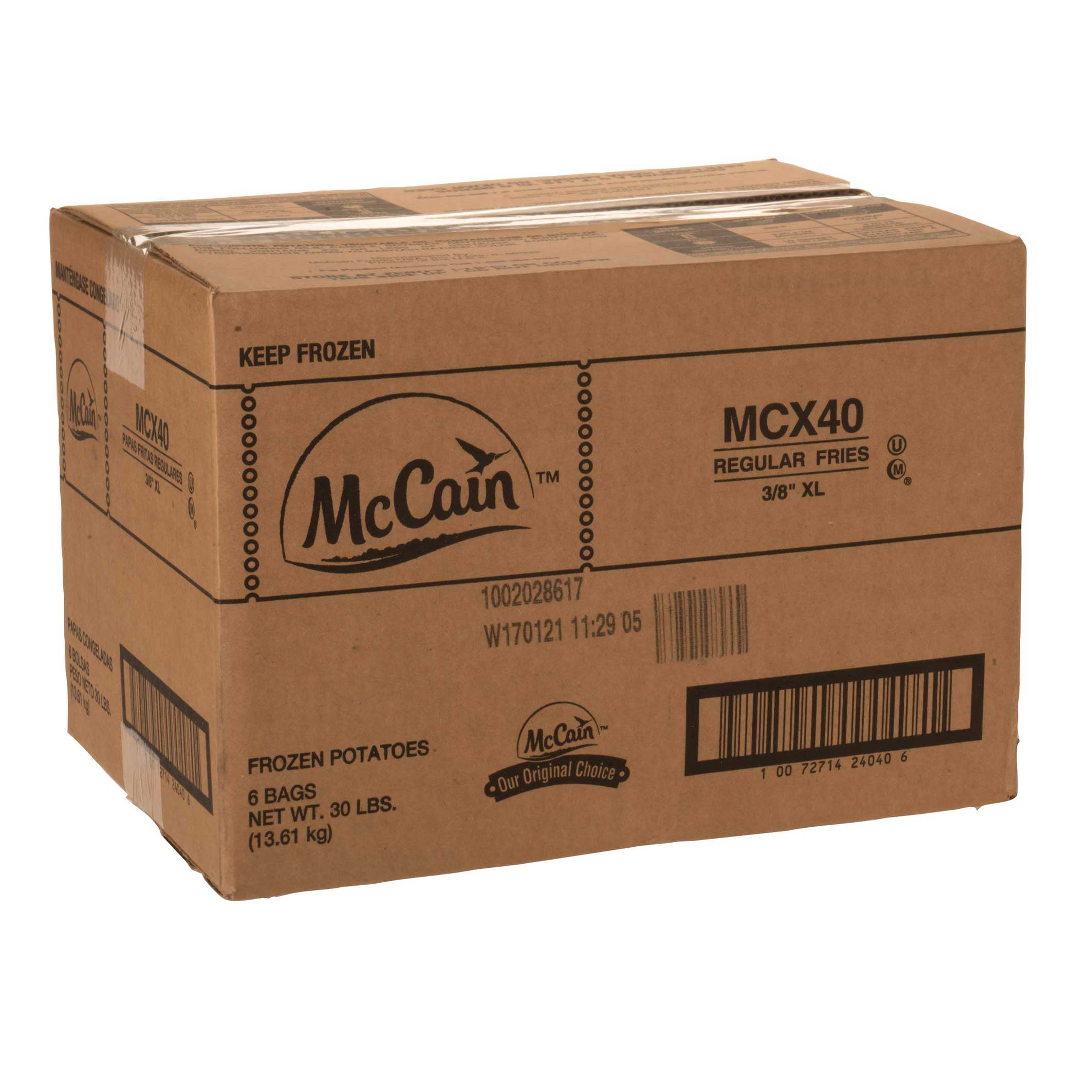 McCain 4 Schools Straw Regular Cut Fry, 5 Pound - 6 per case.