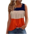 thumbnail image 2 of mfyjkho Camisetas Sin Mangas Para Mujer, Blusas Plisadas Informales De Verano Con Rayas Y Costuras Sin Mangas Para Mujer Tops Elegantes Para Mujer L, 2 of 6