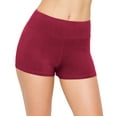 thumbnail image 2 of ALWAYS Women's Premium Super Soft Spandex Shorts Burgundy 2 M, 2 of 7