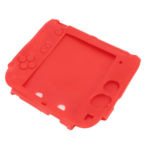Coque en Silicone pour Console de Jeu Portative pour 2DS, Étui Protecteur Souple Résistant aux Rayures avec Protecteur d'Écran Supérieur et Inférieur