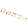 thumbnail image 4 of Pendientes Sunnimix Perno de Bolas 2-6mm Acero inoxidable Oro 5 Pares, 4 of 6