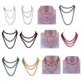 thumbnail image 2 of Qarigey Collar de perlas, joyería estética, suéter personalizado único, accesorios para mujer, decoraciones de boda, collares en capas para mujer Ropa, zapatos y accesorios Miscelánea Negro, 2 of 6