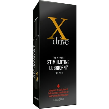 Xdrive’s The Moment Stimulating Personal Lubricant for Men, Male Enhancing Silicone-Based Lube, Personal Lubricant for Sex - DreamBrands (1.4 fl (Best Lube For Dildo)