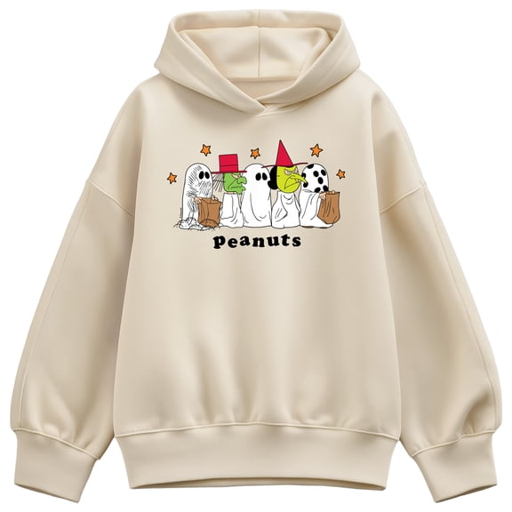 Peanuts - Halloween Costumes - Women's Oversized Fleece Hoodie Sweatshirt