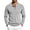 Gray, variant on StSilkitty Men's Long Sleeve Shirts Lightweight Crewneck 3 Buttons T-Shirts Loose Casual Comfy Pullover Tops