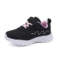 thumbnail image 3 of ZHOGXU Toddler Kids Girls Sneakers Non Slip Flat Sole Soft Sole Mesh Lightweight Breathable Sports Shoes For Casual Daily Wear,Pink,9.5-10 Years, 3 of 9