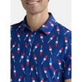 thumbnail image 2 of Birdie Bound Men's Fourth of July Americana Golf Polo Shirt with UPF50+, Sizes S-5XL, 2 of 5