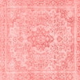 thumbnail image 1 of Ahgly Company Machine Washable Indoor Square Abstract Red Modern Area Rugs, 3' Square, 1 of 4