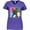 Purple, variant on Inktastic Blue French Bull Dog Women's V-Neck T-Shirt