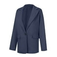 thumbnail image 5 of QATAINLAV Blazers for Women Plus Size Business Casual Lightweight Jacket Long Sleeve Open Front Work Cardigan Suit with Pockets Navy XXXXL, 5 of 7