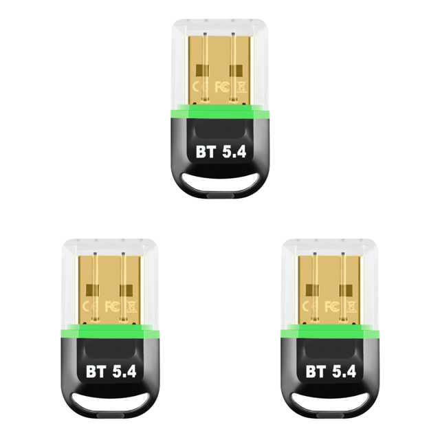 Adaptador USB BT 5.4 Dongle Receptor Compatible Con Win11/10/8.1 () Verde