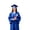 Blue, variant on Graduation Gown Cap Tassel Set Unisex Matte Graduation Gown for High School Black L/51