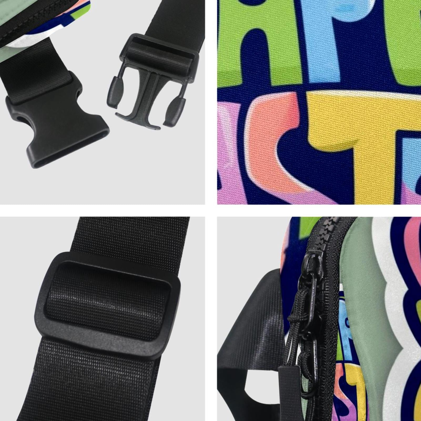 Easter Lightweight, Adjustable Fanny Packs with Extension Strap - Unisex Sling Bag Money Belt