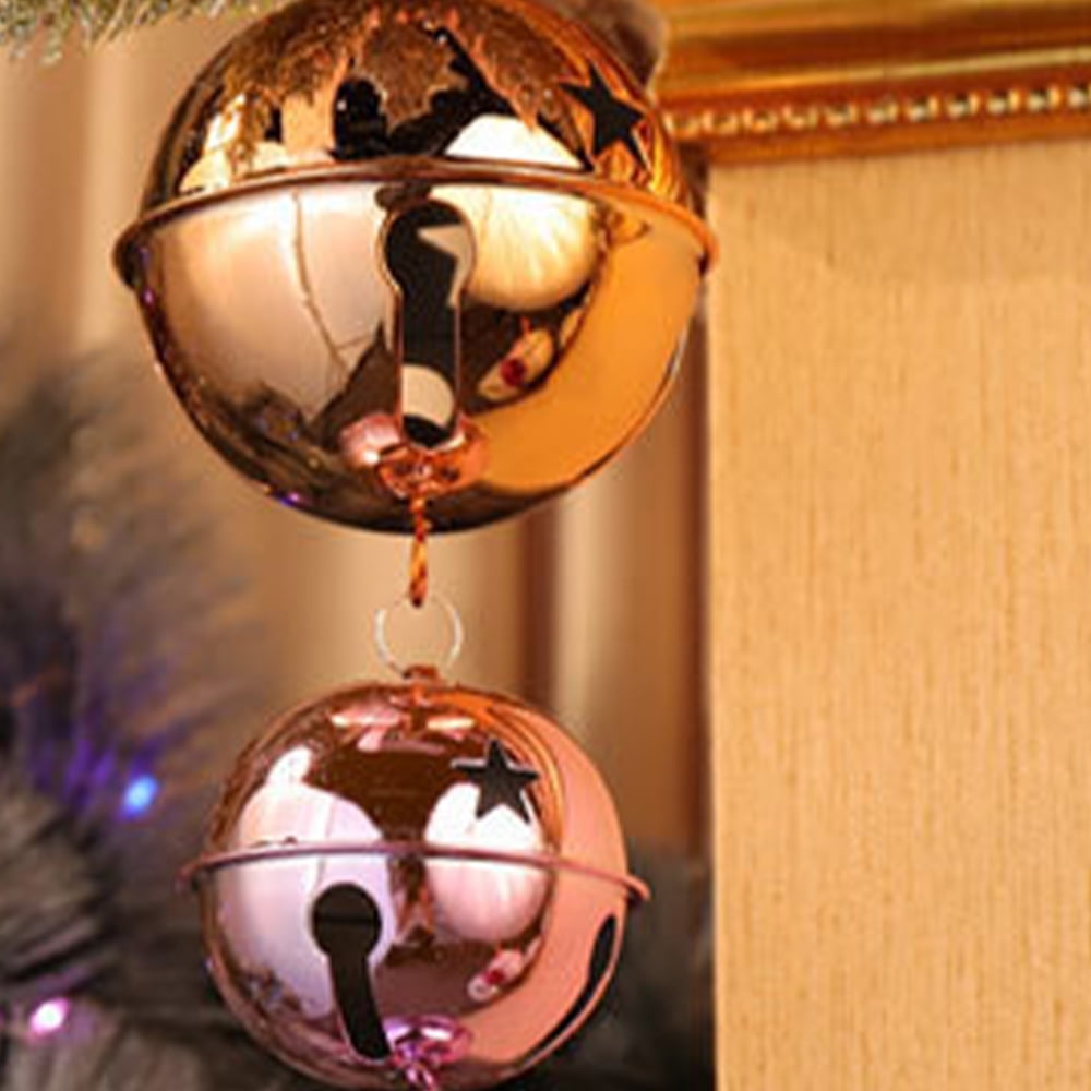 Yardwe 4pcs Frosted Bell Christmas Tree Bells Decor DIY Craft Bells Wind  Chime Bell Christmas Mini Bells Craft Tiny Bells Metal Liberty Jingle Bells