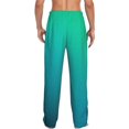 thumbnail image 7 of Salouo Green Turquoise Teal Print Pajama Pants for Men, Lounge Pants Elastic Waistband Casual Men's sleepwear Loungewear Sleep Pajama Pant -X-Large, 7 of 7