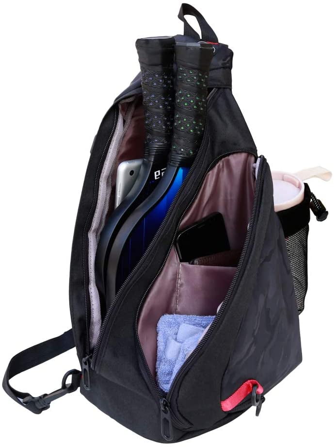 Sport Pickleball Sling Bag for Women Man Pickleball Bag Adjustable Pickleball 