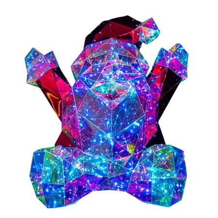 

2024 Christmas Santa Light Set A Jolly To Your Holiday Santa Figures And LED Lights For A Cheerful 1pc