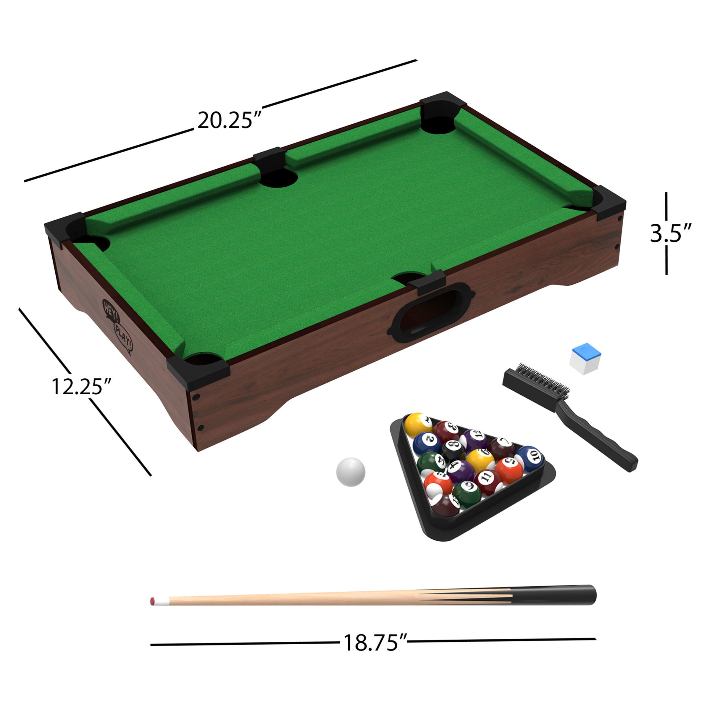 Trademark Games Mini Pool Table Set with Sticks, Cue Balls, Chalk, and More - image 2 of 6