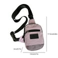 thumbnail image 3 of Mini Chest Bag,Small Crossbody Bag,Phone Sling Bag,Lightweight Shoulder Bag,Outdoor Travel Pouch,Polyester Chest Pack,Compact Messenger Bag,Hands Free Bag Holiday Gifts, 3 of 6