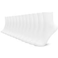 thumbnail image 2 of Women's Socks Ankle 12-Pairs Soft Moisture-Wicking Sock, Value Womens Size 6-10 Cotton White, 2 of 9