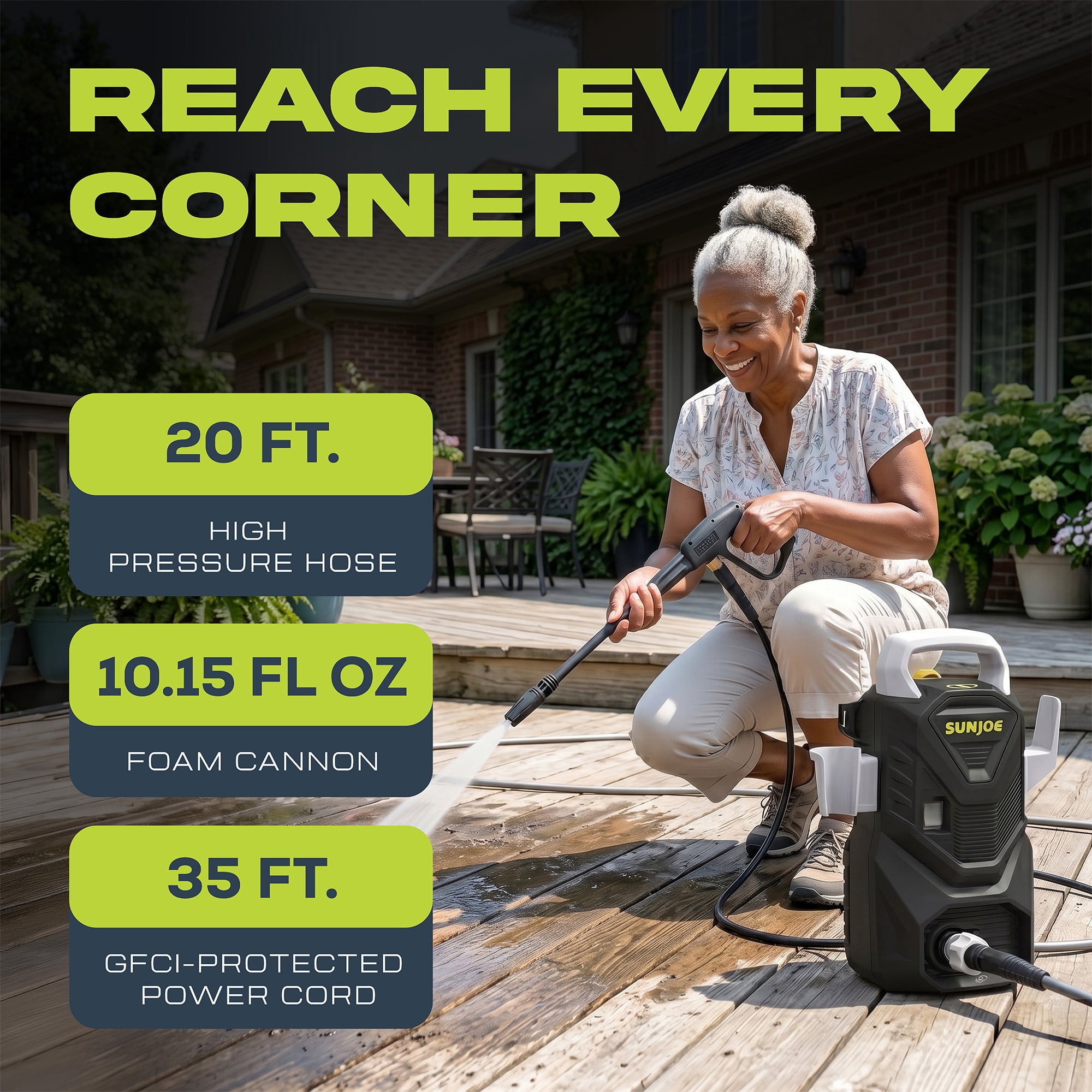 Sun Joe, Electric Pressure Washer, 1500 PSI, Portable Outdoor Sun Joe, Electric Pressure Washer, 1500 PSI, Portable Outdoor