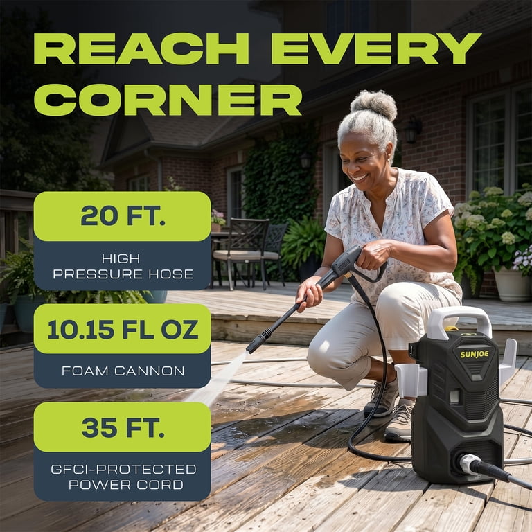 Sun Joe, Electric Pressure Washer, 1500 PSI, Portable Outdoor
