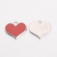 thumbnail image 2 of Alloy Enamel Pendants Heart Red Great For Mother's Day Gifts Making Lead Free Cadmium Free Nickel Free Platinum 1mm thickhole:1.5mm, 2 of 2