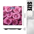 thumbnail image 2 of Bathroom Scale, Highly Accurate Digital Body Scale,Precisely Measures Weight up to 400 lbs-Bouquet Of Pink And Purple Roses, 2 of 4