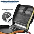 thumbnail image 5 of Water-Resistant 3-Ring Binder Organizer with Multiple Pockets Zipper Binder Bag for Office Various Shades Autumn Leaves, 5 of 8