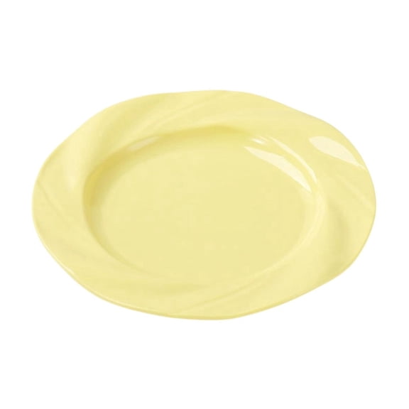 Yatlte Plastic Plates Reusable, Unbreakable Dinner Plates with Rim for Buffets, Home, and Restaurants, Melamine, Birthday, Picnics, BPA Free