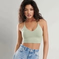 thumbnail image 3 of Crop Tops for Women Sexy Backless Black Crop Top, 3 of 8