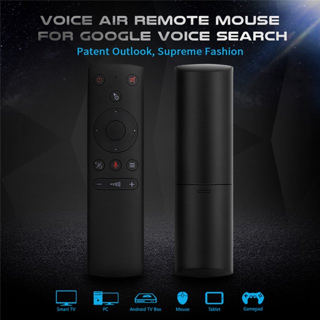 Air Mouse Control remoto por voz 2.4GHz Aprendizaje infrarrojo inalámbrico para TV Box
