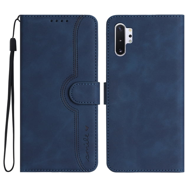 Compatible with Samsung Galaxy Note 10 Plus Case Premium PU Leather Wallet with Built-in Magnet Cover