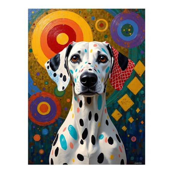 Diamond Art Kits for Adults - 5d Dalmatian Colorful Abstract Art Diamond Painting for Adults, Diamond Art for Adults Beginners, Diamond Painting Kits for Adults for Home Wall Decor