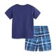 thumbnail image 4 of Odeerbi 2-8 Años Niños Ropa de Verano Camiseta de Manga Corta de Algodón A Cuadros Shorts Conjunto de Dos Piezas Cintura Elástica Suelta, 4 of 8