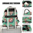 thumbnail image 3 of FORMRS Mini Backpack Purse for Women Quilted Travel Daypack Casual Shoulder Bag, Brown American Footballs, 3 of 7