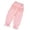 Pink, variant on Girl Sweatpants Baggy Joggers High Waist Elastic with Pockets Girls Solid Pants Athletic Pants Pants Size 5-6 Years