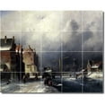 thumbnail image 1 of Ceramic Tile Mural-Charles Leickert Village Painting 14. 30" w x 24" h using (20) 6 x 6 ceramic tiles, 1 of 3