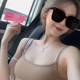 thumbnail image 3 of Gafas de sol estilo mujer gafas de sol a prueba de rayos UV chica sexy cara grande adelgazante cara pequeña redonda, 3 of 5