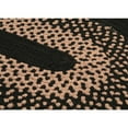 thumbnail image 3 of Colonial Mills 2' x 3' Black and Beige Braided Oval Area Throw Rug, 3 of 3