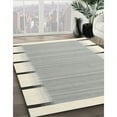 thumbnail image 3 of Ahgly Company Machine Washable Indoor Round Contemporary Gunmetal Gray Area Rugs, 4' Round, 3 of 7