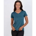 thumbnail image 2 of Real Essentials 5 Pack: Women's Short Sleeve V-Neck Activewear T-Shirt Dry-Fit Wicking Yoga Top (Available in Plus), 2 of 6