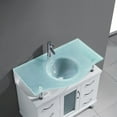thumbnail image 4 of Virtu Vincente 36" Glass Single Bathroom Vanity in White, 4 of 4