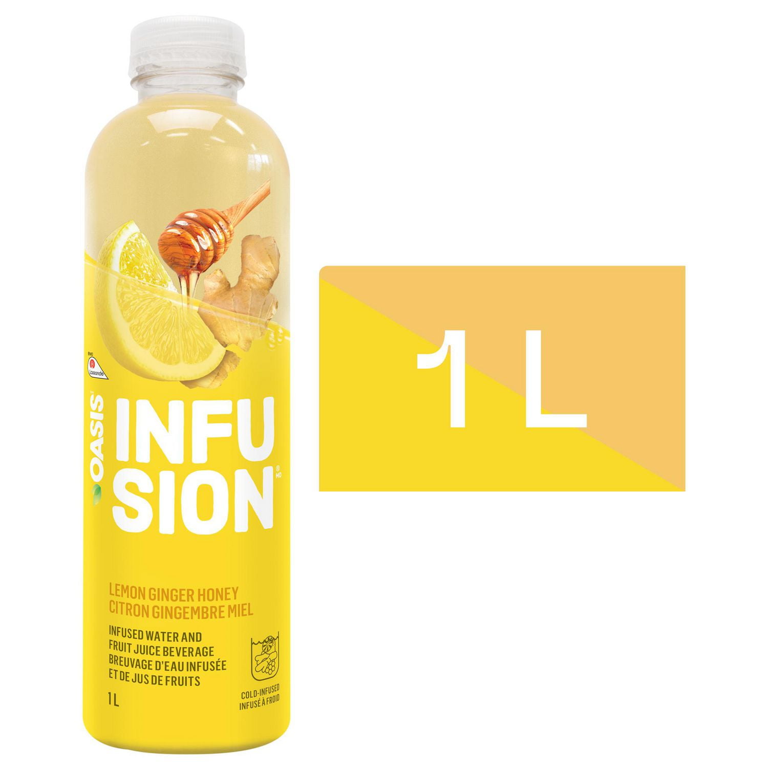 Oasis Infusion Lemon Ginger Honey Cold-Infused Water 1L - Walmart.ca